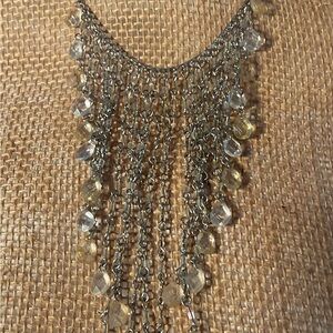 Bling Jewelry Silver and Gold Beaded Necklace